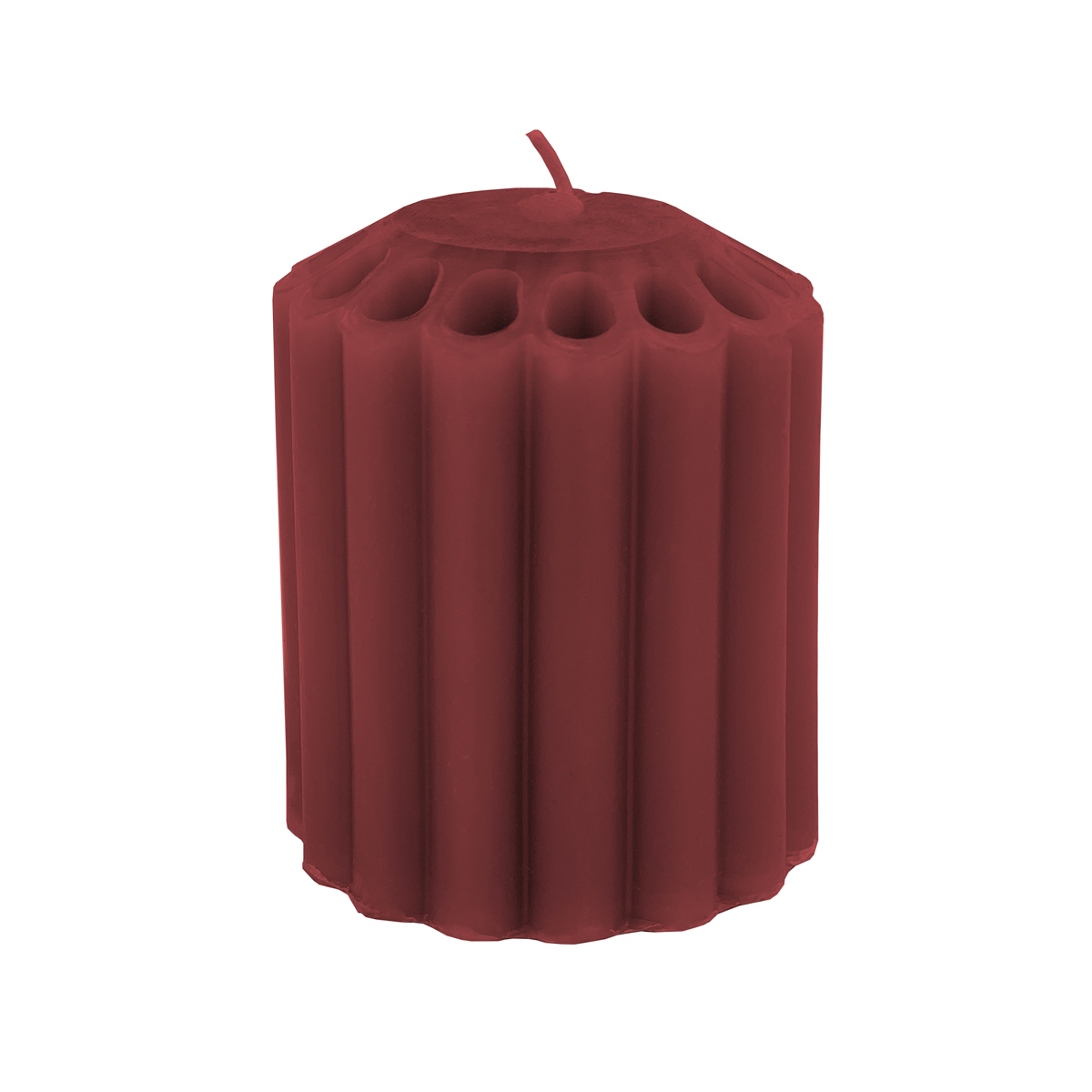 3x3 inch SCENTED FLUTED PILLAR CANDLE