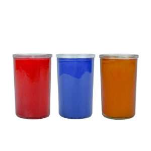 COLORED 36-HOUR REFILL CONTAINER CANDLES