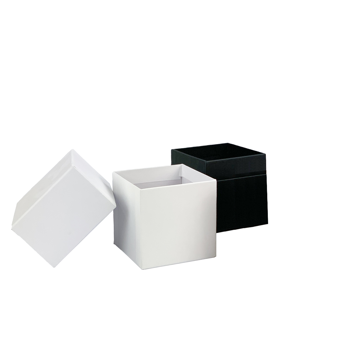 small candle gift boxes white and black