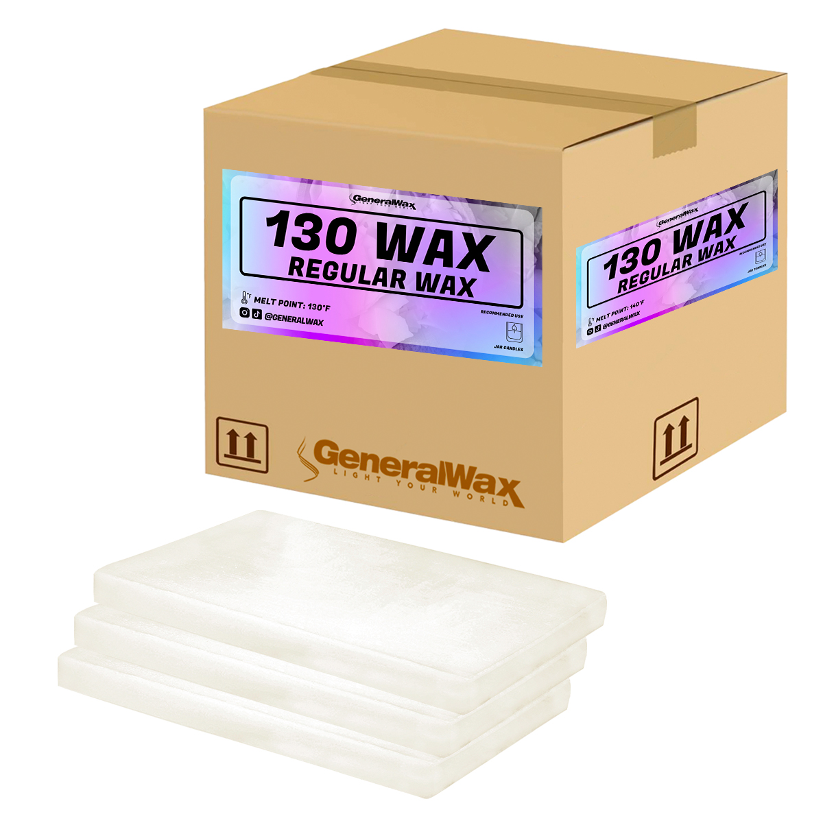 130 REGULAR WAX for Container & Votive Candles