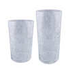 CRACKLE GLASS CANDLE CYLINDER (2 Sizes)