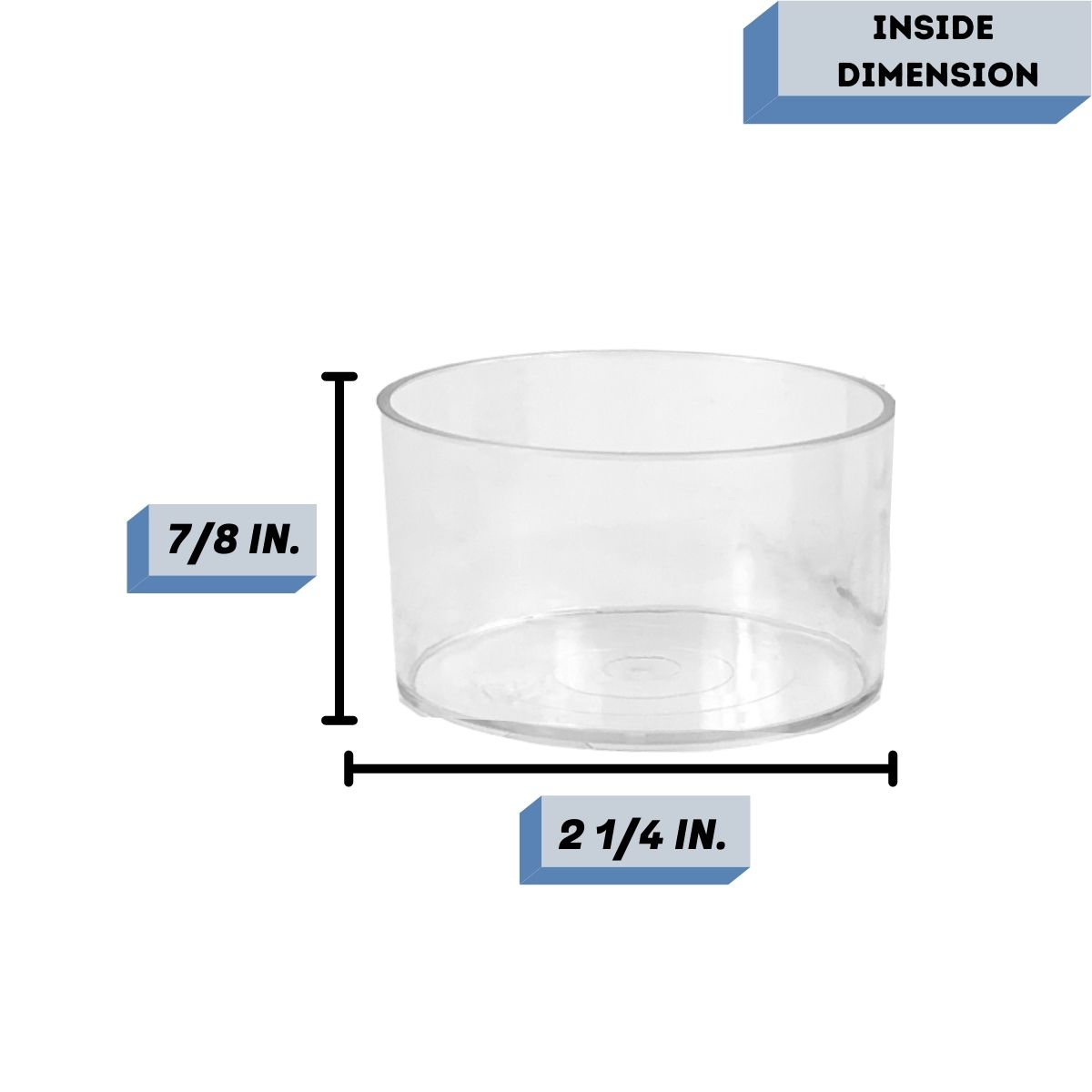 Jumbo plastic tealight cups Measurement (2)