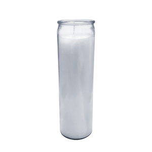 OPEN TOP CLEAR GLASS CONTAINER CANDLE