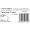 Pineapple dream fragrance label