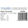 Sage Lavender fragrance label
