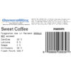 Sweet coffee fragrance label
