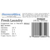 fresh laundry candle fragrance label
