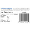 ice raspberry fragrance label