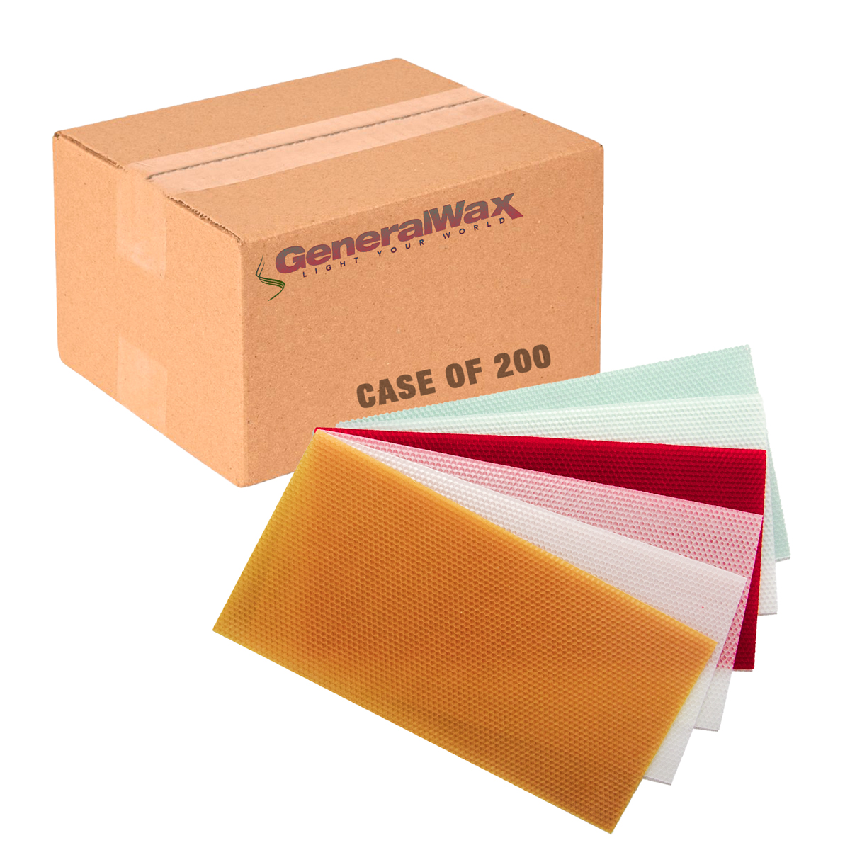 100% BEESWAX Honeycomb Sheet (CASE OF 200)