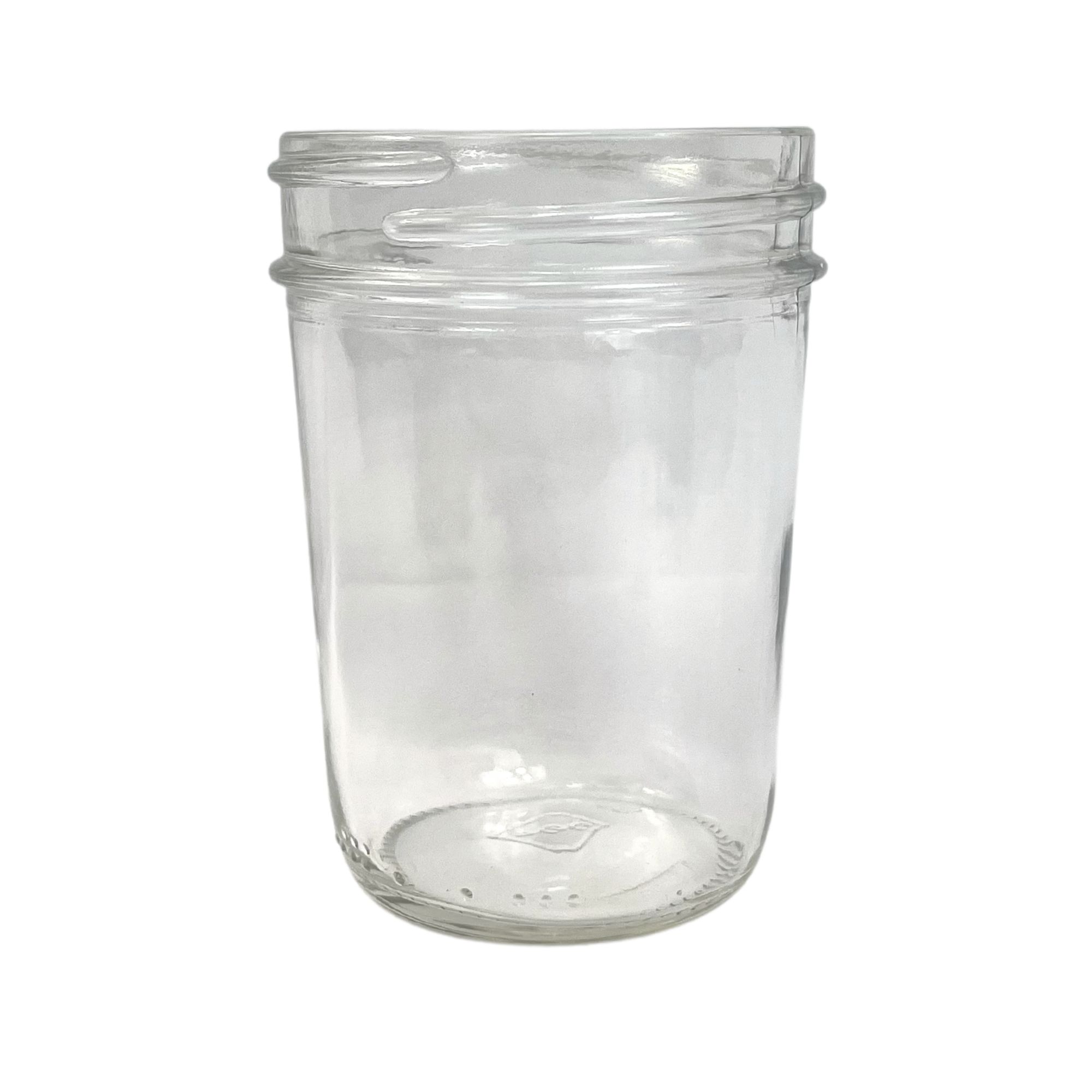 8 oz tapered jelly candle jar with no lid