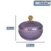 vanity Small amethyst candle vessels Measurement
