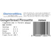 Gingerbread pirouette label