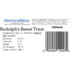 Rudolph’s sweet treat candle fragrance oil label