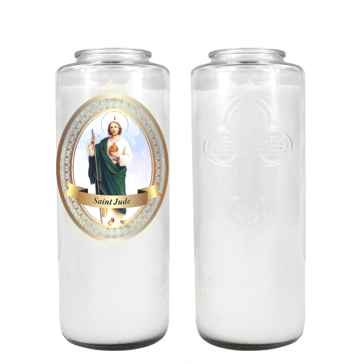 SAINT JUDE 5 DAY CANDLE W/ REMOVABLE LABEL