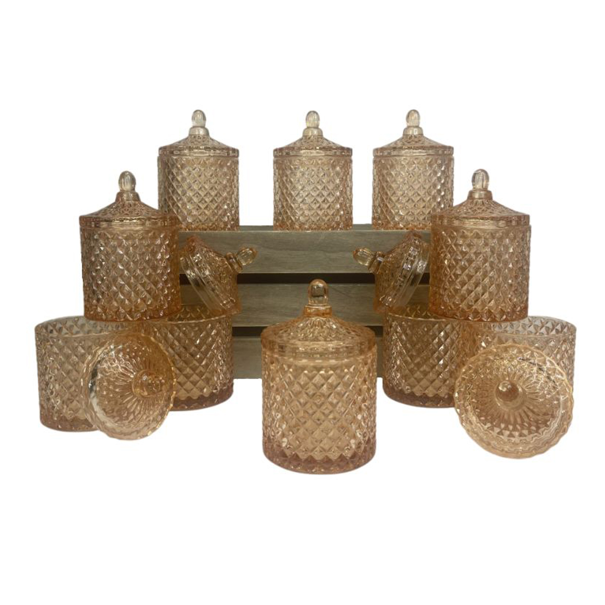 bronze candle container