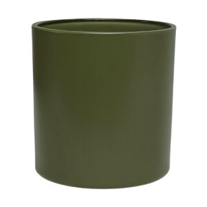 monticiano matte olive candle jar