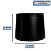black Kenzie candle jars Measurement