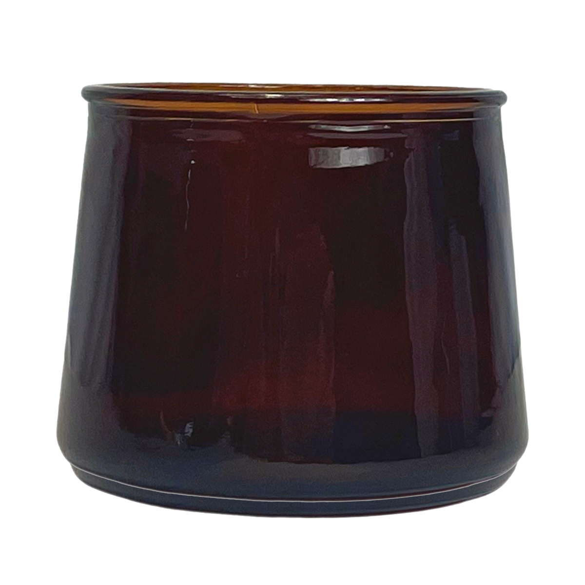 Kenzie Glass candle jar amber