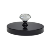 14 OZ METAL BLACK Diamond candle lids