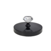 Diamond candle lid black single