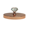 Diamond candle lid rose gold 1