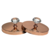 Diamond candle lid rose gold 2