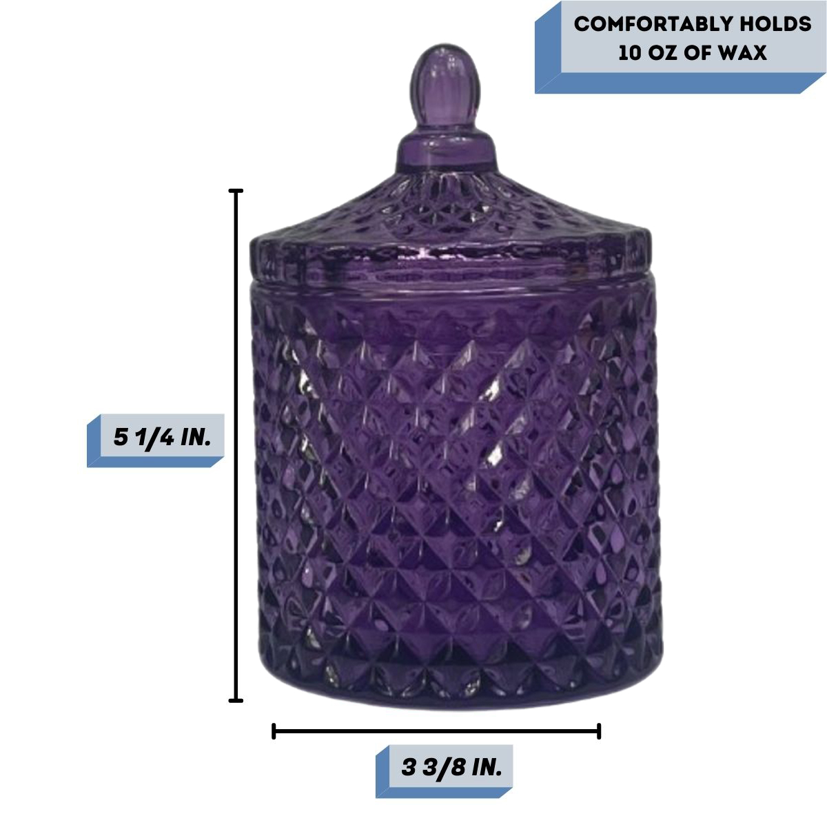 lavender candle vessel Measurement