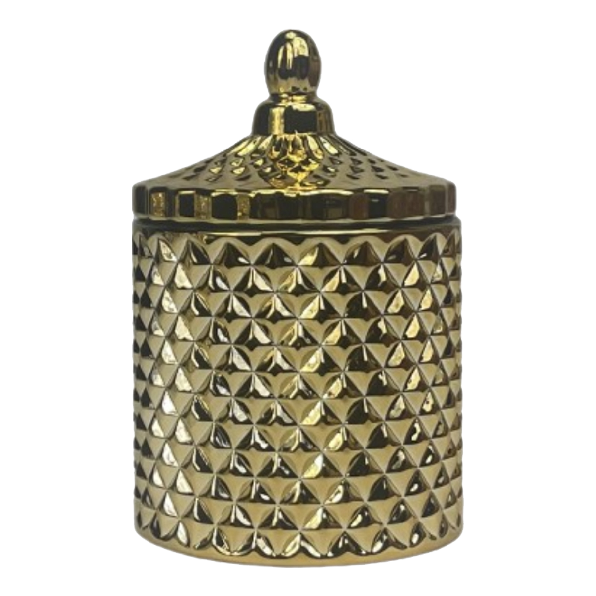 metallic gold candle vessel