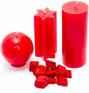 red dye blocks for red candles