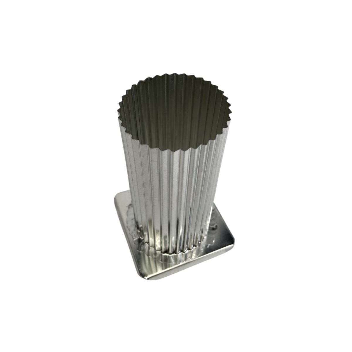 Round Fluted Metal Candle Mold