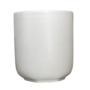 Ceramic white Candle Vessel