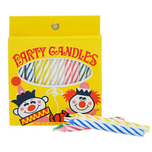 birthday candles with medium twist assorted colors
