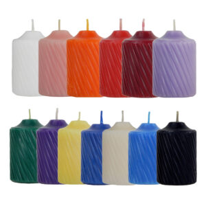 votive candles with CD wicks