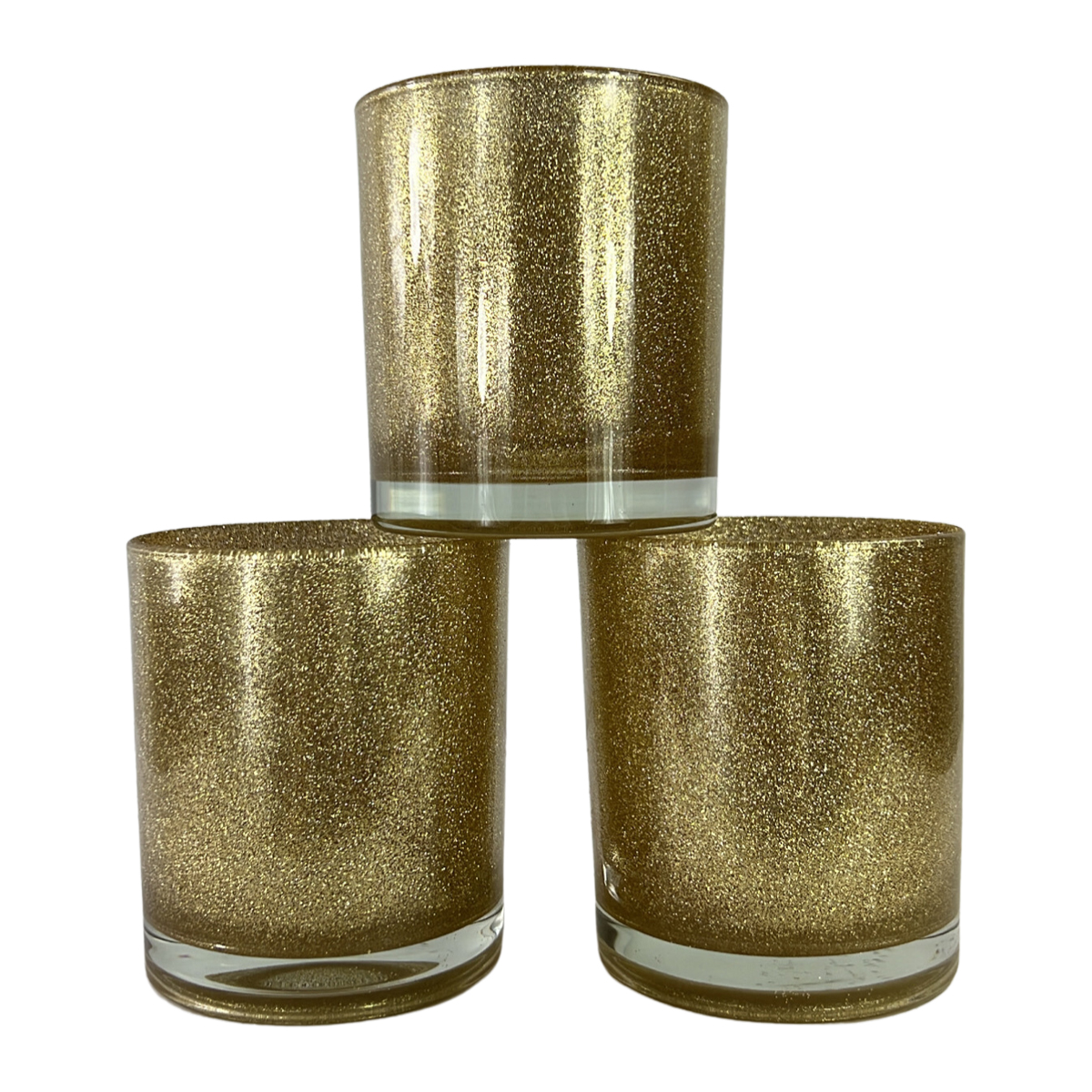 Havana Glitter gold candle jars