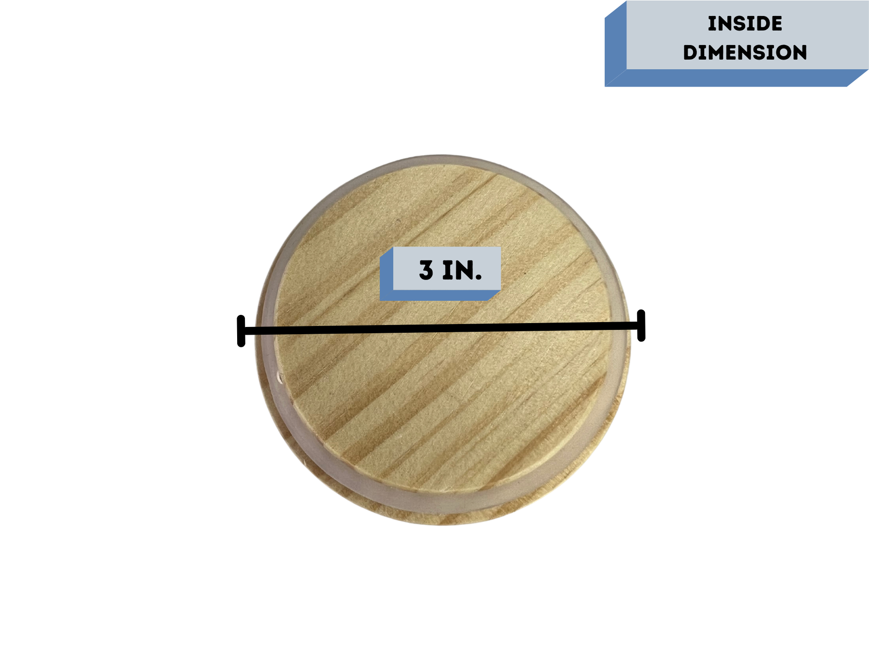 Monticiano Gloss Coated Wood Lids measurements