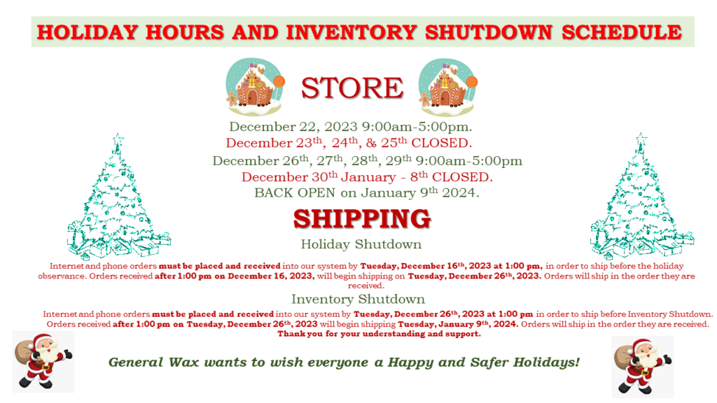 Holiday Hours Announcement
